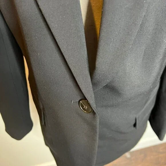Madewell Womens $178 Single Breasted Blazer Black Size 00 NO072